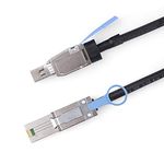 10Gtek® External Mini SAS HD SFF-8644 to Mini SAS SFF-8088 Hybrid Cable, 1-Meter(3.3-ft)