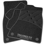 Car Mats FOR Toyota CH-R 2016+ Charcoal Carpet & Grey Ribbed Trim & Black Full Width Heel Pad [SAPP-2143]