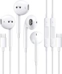 2 Packs USB C Headphones for iPhone 15 [Apple MFi Certified] Type C Earbuds with Microphone & Volume Control HiFi Stereo Earphones for Galaxy S24/S23 Ultra Note,for iPhone 15 Pro Max/Pad,Pixel/OnePlus