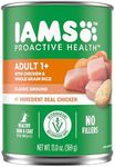 IAMS Proactive Health Adult Wet Dog Food Classic Ground with Chicken and Rice, 13 oz. Cans, Pack of 12