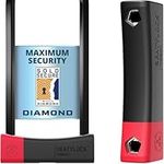 Seatylock Mason Bike U Lock - Patented Heavy Duty Anti Theft Diamond Security Bicycle Lock - Super Wide Safety Master Tool ULock with Keys for Electric Bikes Scooters and Motorcycles (30CM)