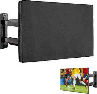kwmobile Outdoor TV Cover for 43" – Black Polyester Protective Sleeve