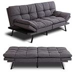 MUUEGM Futon Convertible Sofa Bed C