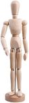 Cosmos 30cm Wooden Articulated Figure Manikin Articulated Mannequin Artist Drawing Mannequin Model for Drawing Sketching Painting, with Stand/Base