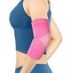 AVIDDA Elbow Support for Women (Single Sleeve), Antislip Elbow Compression Sleeves Elbow Brace, Relief from Tennis, Golfers Elbow and Other Elbow Conditions, Pink