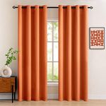 MIULEE Orange Blackout Curtains for