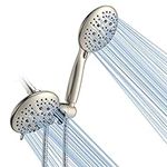 SunCleanse 35 Setting Handheld Shower Head Combo, Dual 2 In 1 Shower Head Set with Patented 3-Way Water Diverter and 71 Inches Extra Long Shower Hose