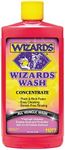 Wizards Car Wash - Super Concentrated Car Wash Soap - No Salt Biodegradable Car Wash Soap With Thick Foam - Exterior Care Products For Marine Use - Foam Cannon Soap For Car Washing Supplies - 16 oz