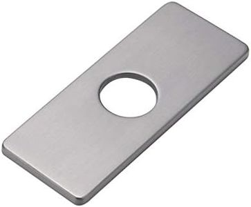 POHOVE Plaque de Trou d'évier de Cuisine pour Robinet de Salle de Bain, lavabo, Rosace de Robinet en Nickel brossé