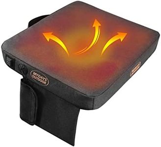 DCQRY Portable Heated Seat Cushion Pad Electric Stadium Seat Cushion Heated USB Power with 3 Levels Fast Heating Hunting Seat Pad for Office Park Boat Stadium Camping(no Power Bank Included)