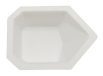 Heathrow Scientific HS1419A Pour-Boat Weighing Dish, Polystyrene, Small, 43 mm L x 58 mm W x 13 mm D, White (Pack of 500)