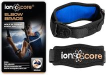 ionocore Tennis Elbow Support Strap - Golfers Elbow Support for Men & Women - for Rapid Pain Relief & Recovery - Elbow Brace with EVA Compression Pad & Adjustable Tennis Elbow Supports
