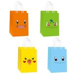 16 PCS Game Theme Birthday Party Paper Gift Bags for Monster Party Supplies Birthday Party Decorations - Party Favor Goody Treat Candy Bags for Game Kids Adults Birthday Party Decor