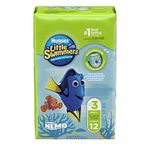 Huggies Little Swimmers Disposable Swim Diapers, Size 3 Small, 12 Count - Unisex