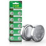 LiCB 10 PCS LR1130 AG10 SR1130 LR54 Battery 1.5V Button Coin Cell Batteries,Used in Many Small Electronics, Watch, Calculators, Toys