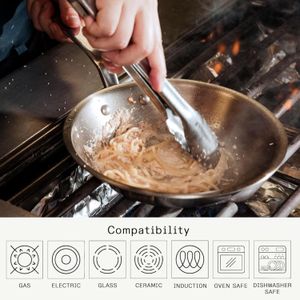 Made In 10-Inch Stainless Steel Frying Pan – Professional Cookware