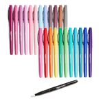 Amazon Basics Felt Tip Marker Pens - Assorted Color, 24-Pack