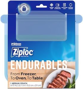Ziploc Endurables Reusable & Resealable Bags, Medium Silicone Pouch, Freezer, Microwave and Oven Safe,1 Bag