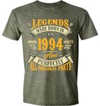 Sweet Gisele 30th Birthday T-Shirt for Men, Legends were Born in 1994, Vintage 30 Years Old Tee T Shirt, Green Heather, X-Large