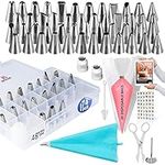 74PCs Icing Piping Bags and Tips Se