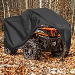 ATV Cover 2-UP XXL,QYMOTO 420D Large Water Proof 4 Wheeler Cover,Quad Cover Heavy Duty Compatable with CFMOTO Cforce,Can Am Outlander,Polaris,Honda,Yamaha,Hisun, 91" Lx 49" Wx 51" H