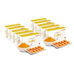 Curkey Pastilles for Quick Relief from Sore Throat with Natural Curcumin Extract from Turmeric | Sugar Free, Mint Flavour - 10 Pastilles (Pack of 10)