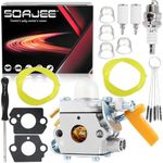 SOAJEE Carburetor Compatible with Homelite UT26HBV UT26HBVEMC 26B Blower Vacuum UT-26HBV UT-26HBVEMC UT26BVL3VNM UT26BVL3EMCVNM UT-33600A 32601A 26cc String Trimmer EHCPS 0264AT 0264OF 26CS Weedeater