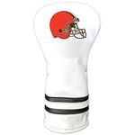 Team Golf NFL Cleveland Browns White Vintage Driver Golf Club Headcover, Form Fitting Design, Retro Design & Superb Quality