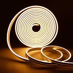 DOJI 5 Meter neon Light Waterproof led Strip Lights, Flexible neon Lights for Decoration | neon Strip Light for Customized Name | Rope Light for Indoor,Outdoor,Tv,Gaming Room (Warmwhite)