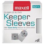 Maxell 190150 CD/DVD Keeper Sleeves (50 pk)