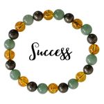 Myjewel 8MM Stone Beads Good Luck, Attract SUCCESS Bracelet, Money Magic Gift Crystals Career New Job Stones Bracelet,Opportunities Business Gift, New Beginning Healing Stones (Success)