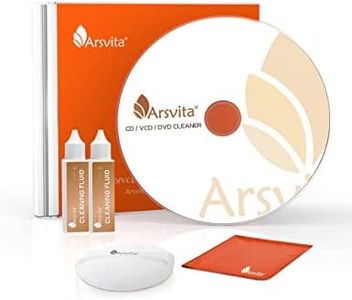 Arsvita Laser Lens Cleaner Disc Cleaning Set for CD/VCD/DVD Player, Safe and Effective, ARCD-04