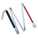 Aluminum Mobility Folding Cane for The Blind (Folds Down 5 Sections) (120 cm (47.2 inch))