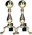 Uniflame Solid Brass Medium Ball Andiron