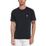 Original Penguin Men's KNT Graph Pride Chest PETE T-Shirt, Dark Sapphire, Medium