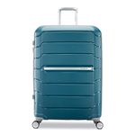 Samsonite Freeform Hardside Expandable with Double Spinner Wheels, Dark Teal, Checked-Large 28-Inch, Freeform Hardside Expandable Luggage with Spinners