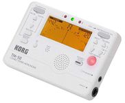 Korg TM50PW Instrument Tuner and Metronome, White