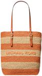 Michael Kors Women's Quinn Large North South Tote Bag, Orange Punch, One Size