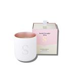 Sanctuary Spa Lily and Rose Candle, Damask Rose, Lily and Palmarosa Scented Ceramic Candle, Natural Shea Wax, 260 g, 45 Hour Burn Time