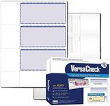 VersaCheck Secure Checks - 750 Blank Business or Personal Wallet Checks - Blue Premium - 250 Sheets Form #3001 - 3 Per Sheet