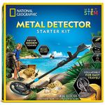 NATIONAL GEOGRAPHIC Starter Metal Detector Kit for Kids - Kids Metal Detector with 18.8 cm Waterproof Metal Detector Coil & Trowel, Lightweight Gold Detector, Beach Metal Detector, Kids Metal Detector