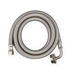 EFIELD Appliance Accessories Dishwasher Hose with 90 Degree FGH Elbow, 6 Feet Length, Water Supply Line, Premium Braided Stainless Steel