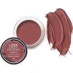 Love Earth Lip Tint & Cheek Tint Multipot-Kiss And Tell With Richness Of Essential Oils And Vitamin E For Lips, Eyelids & Cheeks, Matte Finish - Mauvish Pink