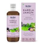 Sri Sri Ayurveda Karela Jamun Juice - Ayurvedic Juice to Help Maintain Healthy Sugar Levels - 100% Natural - No Added Sugar - 1000ml (Pack of 1)