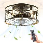 Amico 20 in caged ceiling fans with
