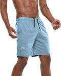 G Gradual Men's 7" Workout Running Shorts Quick Dry Lightweight Gym Shorts with Zip Pockets