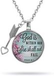 epiphaneia Easter Christian Gifts Women's Psalm Pendant Necklace With Arrow. Christians Jewelry for Women Religious Bible Necklaces For Woman of Faith. Gift - Mom on Mother's Day, Birthday.