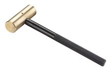 Groz Brass Hammers with Aluminum Handle | Anti-Slip Grip | Spark-Less Hitting| Brass Hammer for Tabla, Metal Shaping, Home Use | BRH (Head Weight- 0.450 kg (1 Lb))