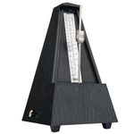 Sondery Mechanical Metronome with Bell Classical Pyramid Shape Beat 0 2 3 4 6 Tempo Range Plastic Case
