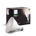 Philips Hue White Outdoor PAR38 13W Smart Bulbs (Philips Hue Hub Required), 1 White PAR38 LED Smart Bulb, Works with Alexa, Apple HomeKit and Google Assistant